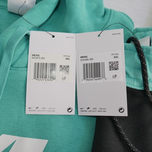 Nike Matching Aqua Fleece Jogginghose Set Herren Größe 2XL Jogginganzug Trainingsanzug Neu mit Etikett - Bild 2 von 12