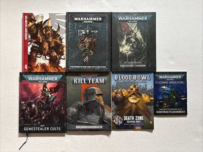 7x Warhammer 40.000 Regelbuch Codex Kill Team 6x deutsch 1x englisch