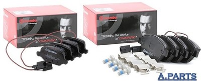 BREMBO BREMSBELAGSATZ KOMPLETT FÜR VORDER UND HINTERACHSE MIT WK FIAT ABARTH