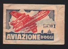 BUSTINA SIGILLATA PIENA FIGURINE GOGLIO RHO AVIAZIONE D'OGGI COLLEZIONE LAMPO MI