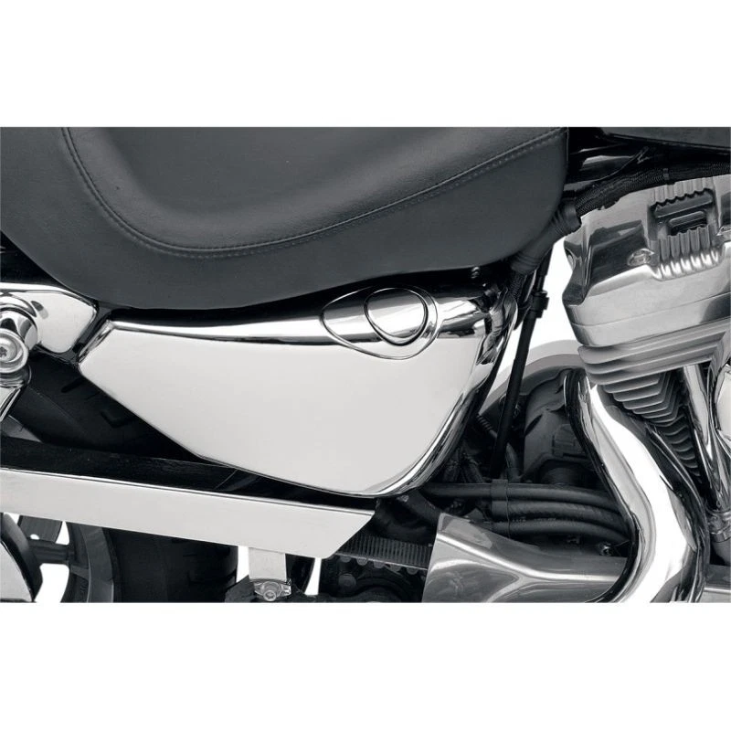 Drag Specialties Chrome Right Side Cover For Harley XL883 XL1200 04-13 - Image 2 of 2