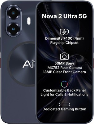 Ai+ Nova 2 Ultra 5G (Black, 128 GB 8GB RAM) Global Version Unlocked Smartphone