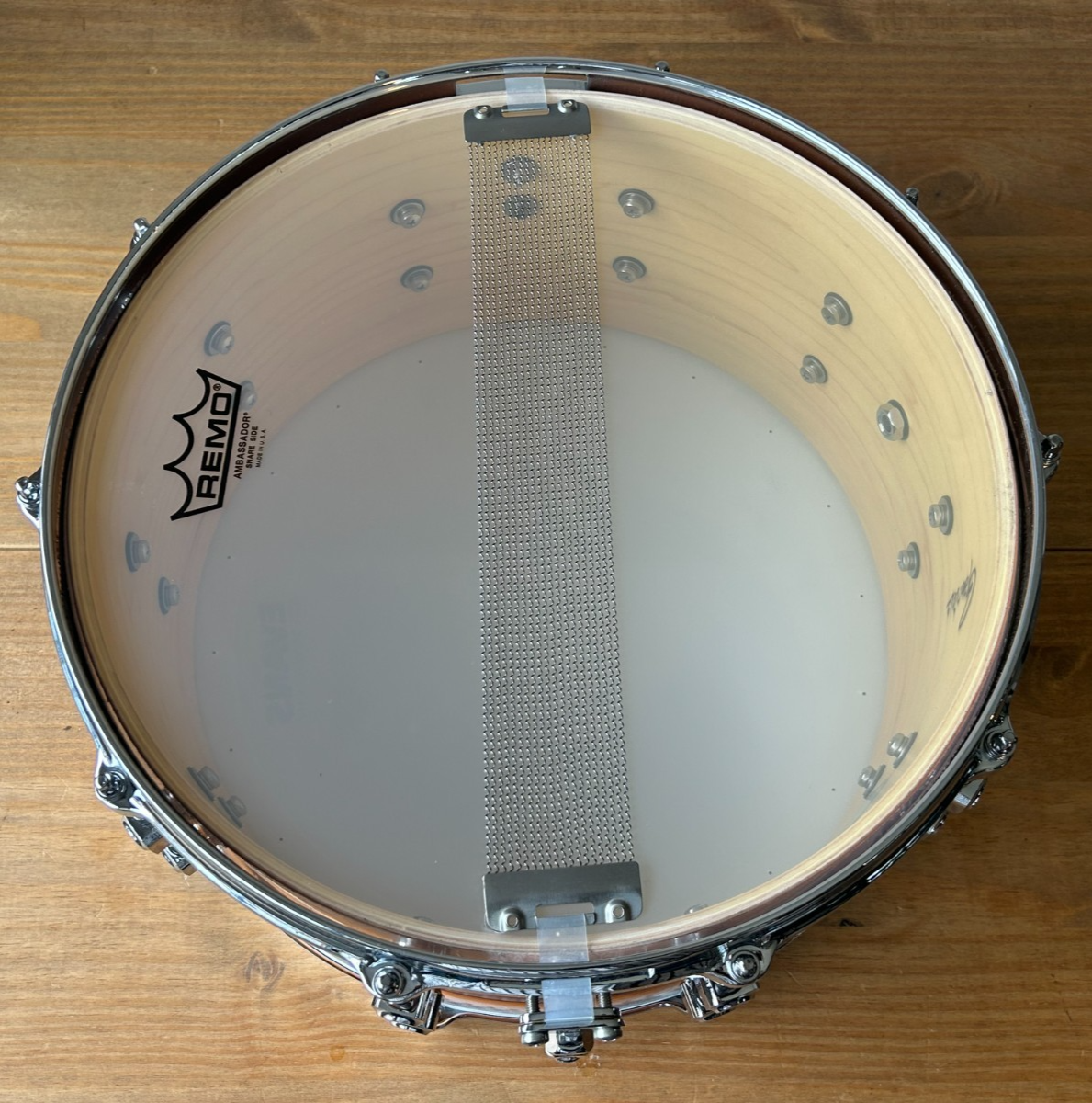 GABRIEL 14''x 7'' Handcrafted Snare Drum-11Ply Maple-10 Brass Lugs-Diecast hoops photo 14