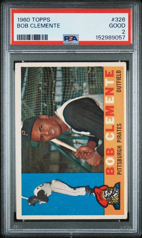 1960 Topps 326 Roberto Clemente PSA 2 152989057