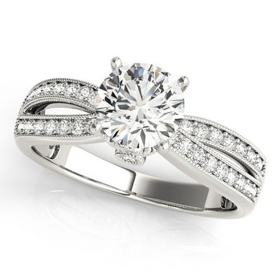 Best Deal! 2 kt DE/VS Lab Grown Rundschliff Diamant Verlobungsring 18 K Weißgold
