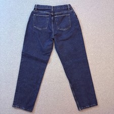 Vintage Wrangler Jeans Womens 12 Blue Tapered High Rise Dark Wash Y2K Denim