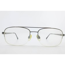 Charmant CH8187 DG Pure Titanium Aviator Eyeglass Frames Gunmetal 54-17-140 Mens