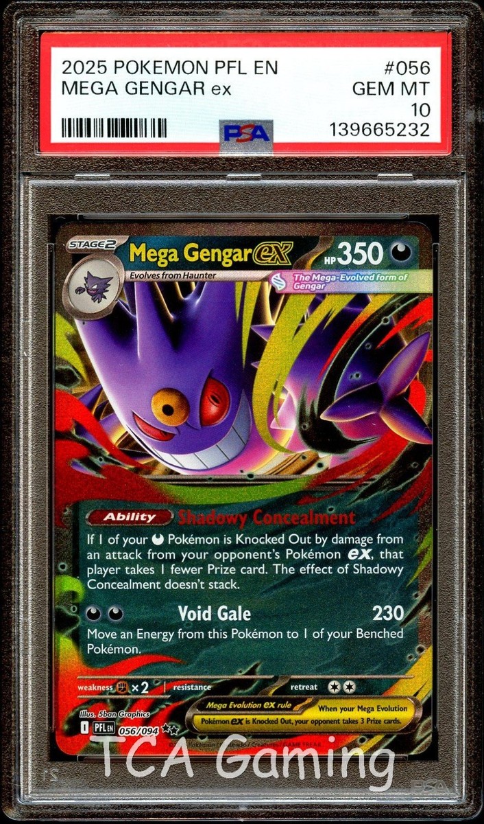 M Gengar EX #11 2015年製 GEM MT 10 PSA 10 GEM MINT Mega Gengar ex 056/094 HOLO RARE Pokemon Card 232