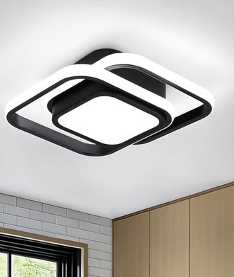 Small Ceiling Light Square Modern LED Ceiling Light Fxitures Cool White Hallw...