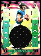 2021 Panini Illusions INSTANT IMPACT Trevor Lawrence Rookie Jersey Card Jaguars. rookie card picture