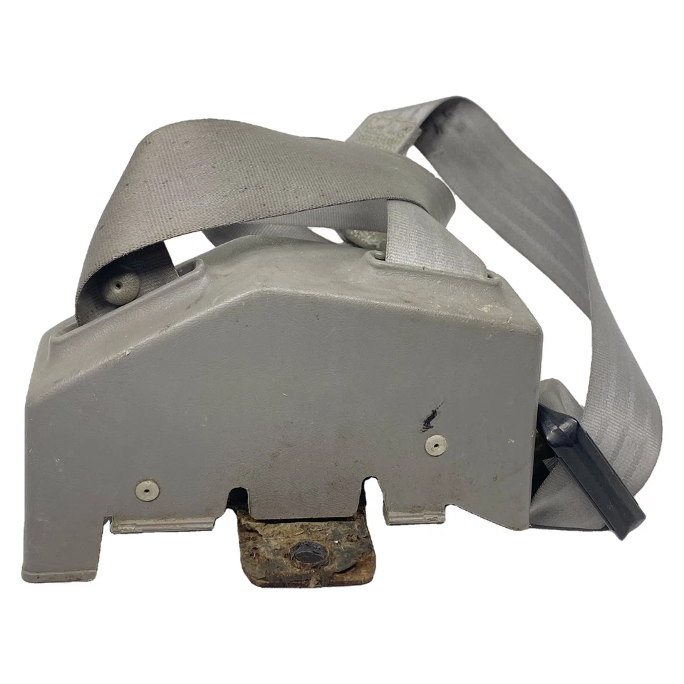 88-98 CHEVY SILVERADO GMC OBS RETRACTOR RIGHT RF SEAT BELT Gray REGULAR CAB OEM - Image 3 of 4