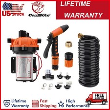 Kit de bomba de agua portátil de 12 V 80 PSI 7 GPM con manguera de pistola de 6 M para autocaravana caravana barco