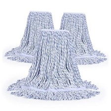 Matthew Cleaning Rayon Finish Mop Head Replacement, Commercial 3 Pack-X-Large