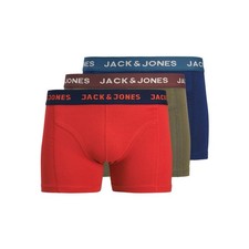 MENS JACK & JONES BOXER SHORTS TRUNKS NO FLY-UNDERWEAR-3 PACK-SIZE XL-JAJ101