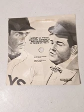 Abbott & Costello Who's on First 33⅓ Eva-Tone Clear Soundsheet, B&W Card, Nestlé
