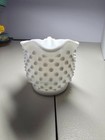 Vtg. Fenton Star  Crimped Edge Hobnail Milk Glass Cream & Sugar Set 1955-1956 — photo 10