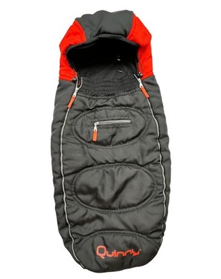 Quinny Stroller Footmuff Bunting Bag Universal Black Hooded Winter Infant Sack