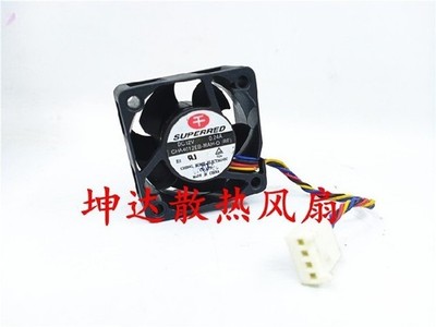 1 PCS  SUPERRED Fan CHA4012EB-MAH-O  DC 12V 0.24A 4020 4CM 4-wire chassis fan #n