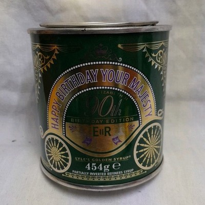Lyle's Golden Syrup Souvenir Dose Queen Elizabeth II 90. Geburtstag Edition