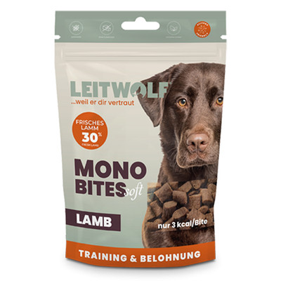Leitwolf Mono Bites Hunde-Snack Lamb/Lamm 150g Training & Belohnung Leckerli