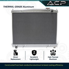 For 2001-2004 Nissan Pathfinder Qx4 Dual-core 2 Row Coolant Aluminum Radiator