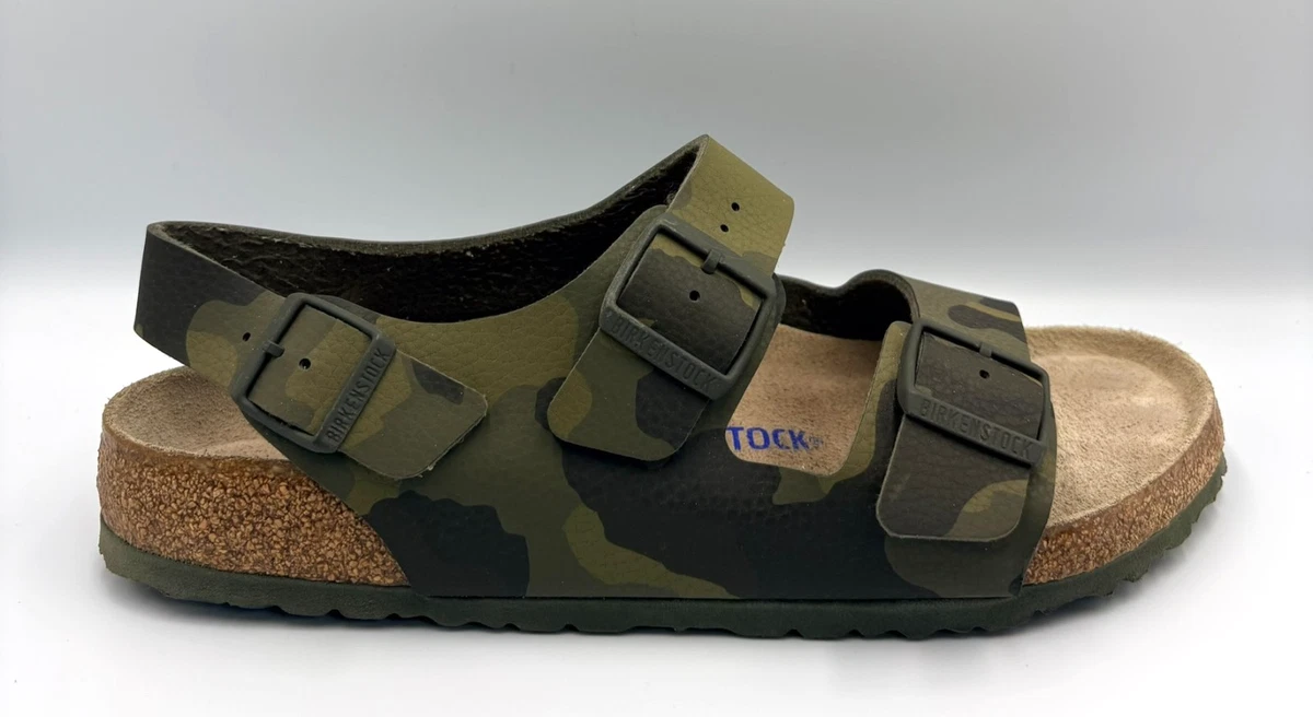 Birkenstock limited edition Camo Sandals. Size 12. Preowned. Awesome condition. Birkenstock Milano Soft Footbed Backstrap Sandal (Men  main image 3