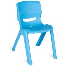 Siva Kids Chair blau Kinderstuhl Stapelbar Rutschhemmend ab 3 J. Garten Terasse
