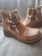 Destroy Vintage Faux Fur Ankle Boots Size 5 UK/38  