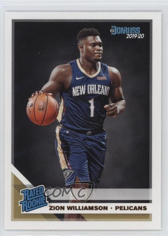 2019-20 Panini Donruss Rated Rookie Zion Williamson #201 0it8