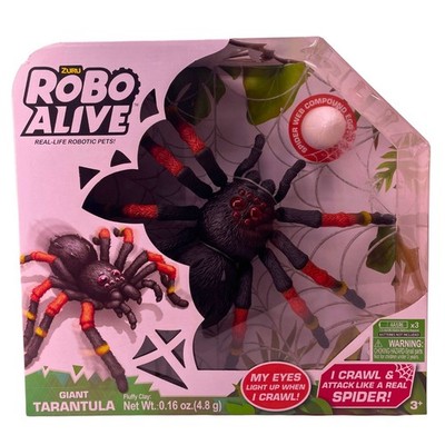 ZURU Robo Alive Giant Tarantula Spider Toy Light Up Crawling New