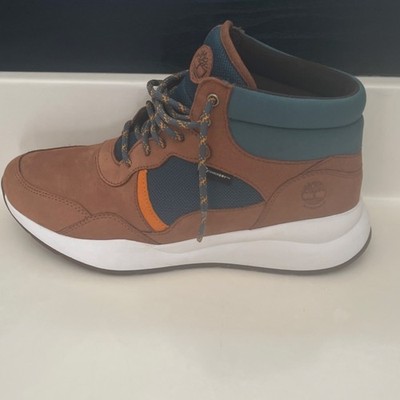 Timberland Mid Top Brown Men's Sneaker for Walking Hiking Lace Up