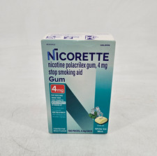 Nicorette 4 mg Coated White Ice Mint 100 Count