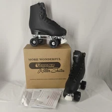NIB Chicago Roller Derby Skates Mens Sz 8 Euro 41 Black New In Box