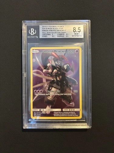 Armoured Mewtwo SM228 Pokemon Black Star Promo - BGS 8.5 NM-MT+