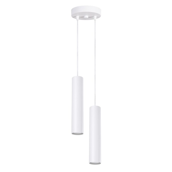 HäNgelampe Stahl Weiß GU10 KüChe Wohnzimmer L:15 Cm Pendelleuchte Esstisch-image