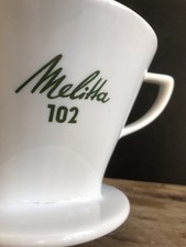 Alter Vintage Filterhalter Melitta 102 Kaffeekanne Porzellan Keramik