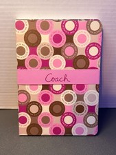 NEW Coach Pink/Gray/Purple Journal Notebook