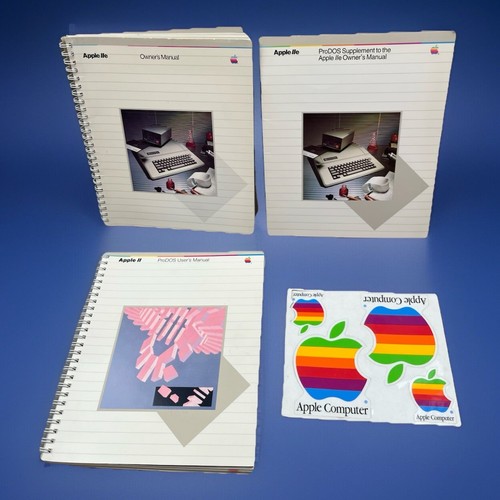 VTG Apple II / IIe Computer Owner's Manual + other Manuals & Rainbow ...