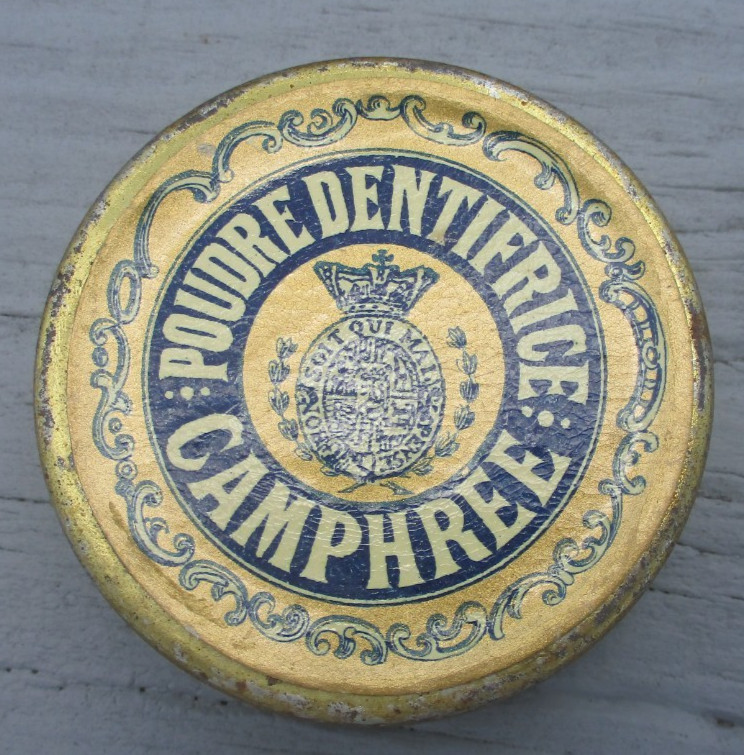 Antique French Dental Poudre Dentifrice Tooth Powder Tin