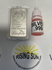 PRACTICE TEST SILVER BAR AND .999 Silver Testing Acid Solution and Silver plated — photo 5