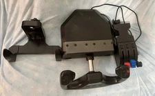 Saitek Pro Flight Yoke System w/ Throttle Quadrant w/ Mounts-Pre-Owned-WORKS