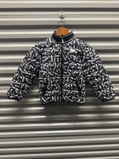 Nike Boys Puffer Full Zip Midweight Jacket Sz 6-7 YRS Black White