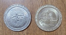 Resorts Int'l Casino Hotel & Players Island Resort Casino Vintage $1 Slot Tokens