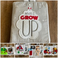 Quiet Book Fabric Busy Book for Toddlers 3  up Airplane Toddler Travel Toys