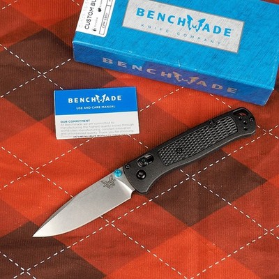 Benchmade 535-cstm Bugout Black Grivory Handle S30V AXIS  Lock Folding Knives
