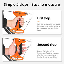 Spoke Tension Meter Aluminum Alloy Bicycle Wheel Tool Wire Tension Adjustme... Spoke Tension Meter Aluminum Alloy Bicycle Wheel Tool Wire Tension Adjustme...