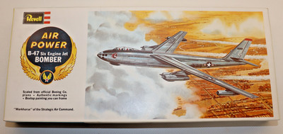 REVELL H-140 AIR POWER B-47 SIX ENGINE JET BOMBER  1:113.6