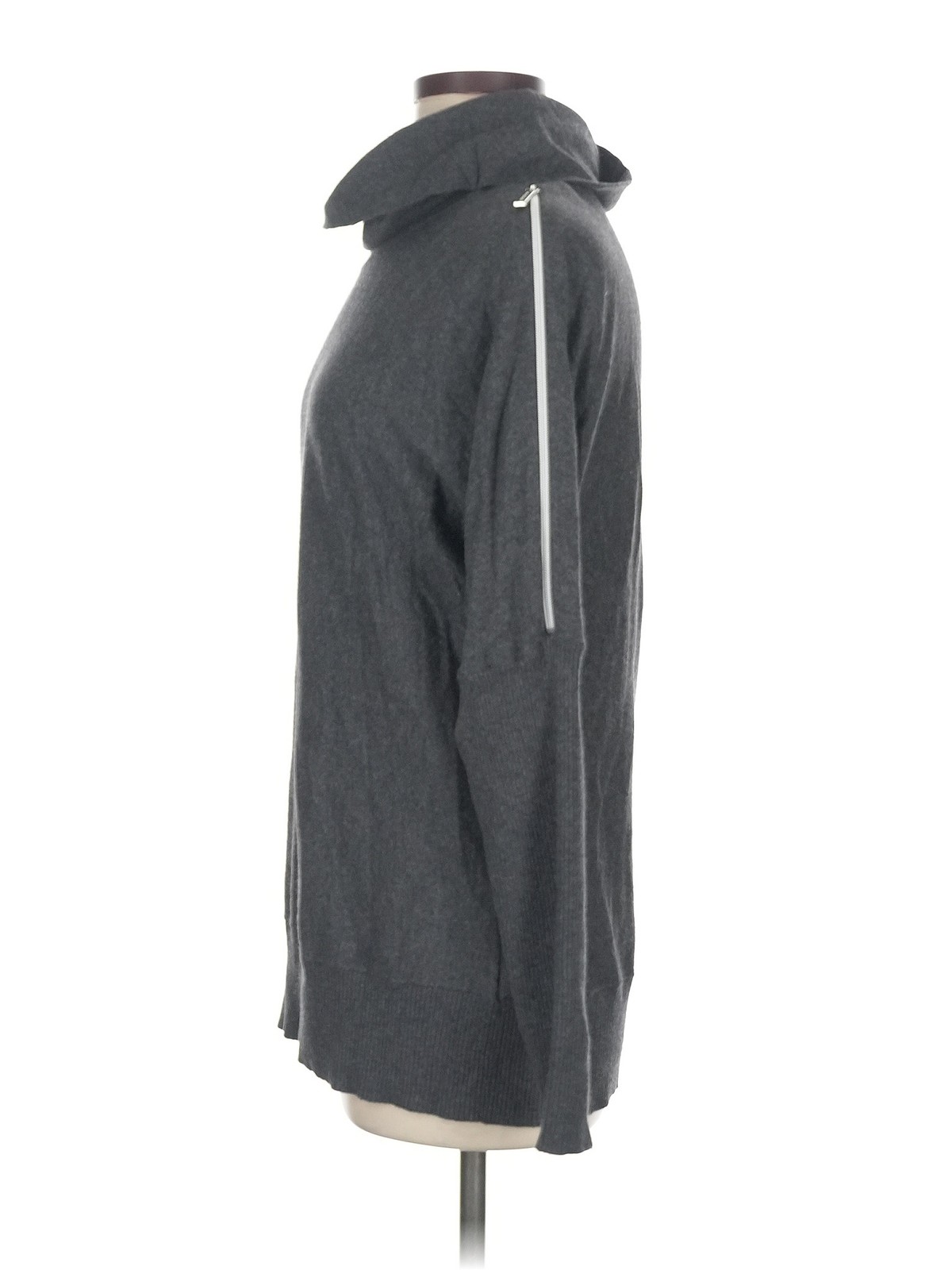 MICHAEL Michael Kors Women Gray Turtleneck Sweater M thumbnail 4