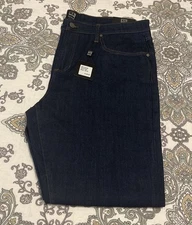 Ike Behar Mens NWT 38x32 Classic Straight Leg Dark Wash Denim Jeans $128 MSRP