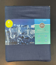 Madison Park Essentials King Navy 900 TC Cotton Blend 4 Piece Sheet Set